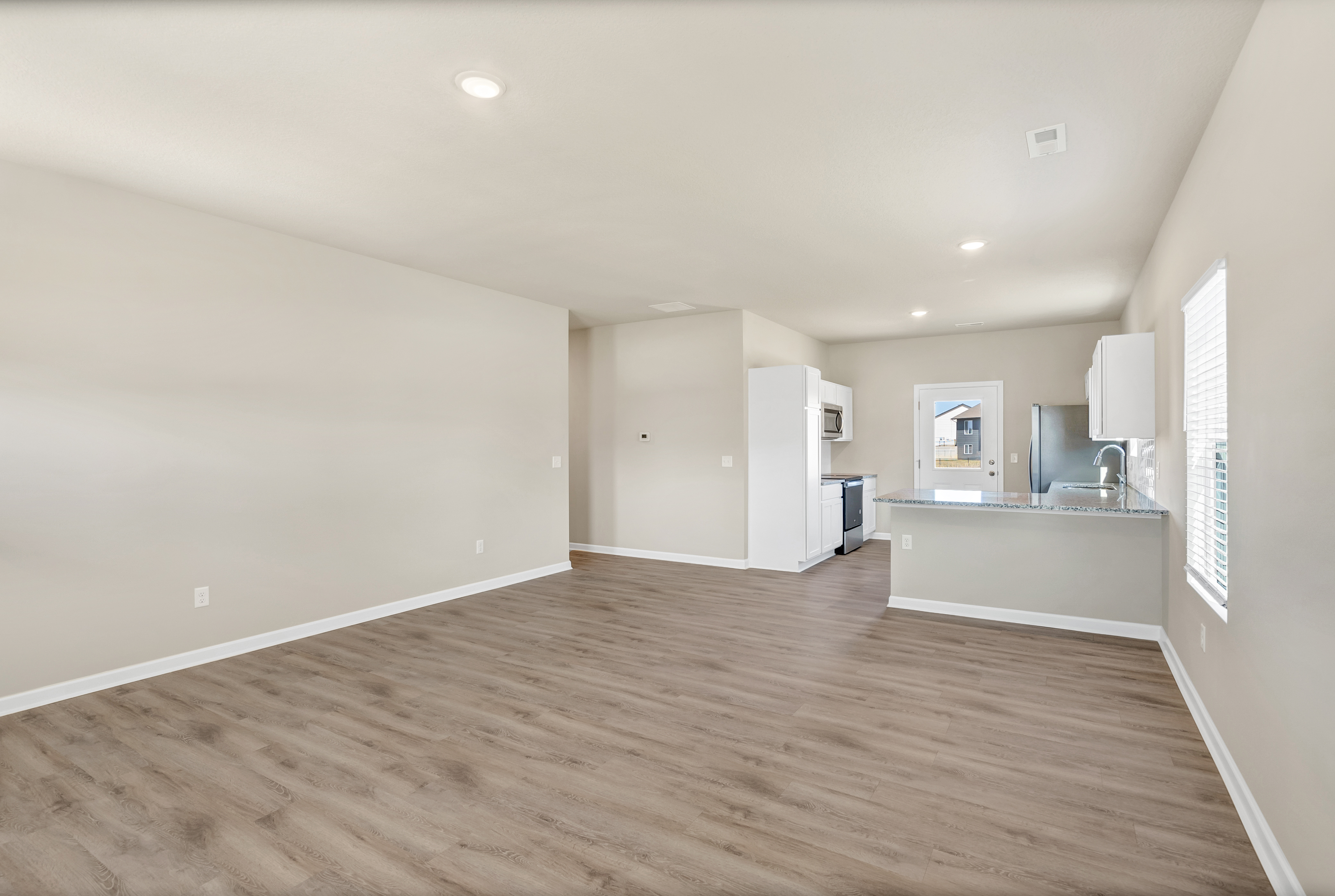 Bell kitchen living room Liberty Communities